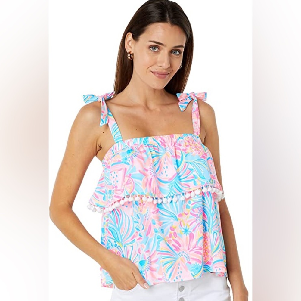Lilly Pulitzer Benita Top Tropical Punch